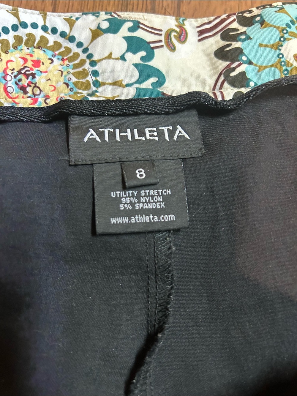 Athleta Black Skort with White Contrast Stitching - Picture 5 of 9